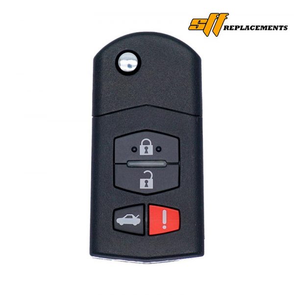 2005-2008 REPLACEMENT 4B FLIP STYLE KEYLESS REMOTE TRANSMITTER FOR MAZDA 6 MX-5 MIATA RX-8 KPU41788