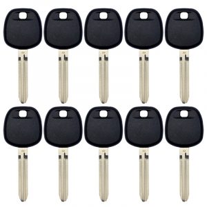 PACK OF 10 REPLACEMENT TOYOTA H CHIP TRANSPONDER KEY TOY44H-PT