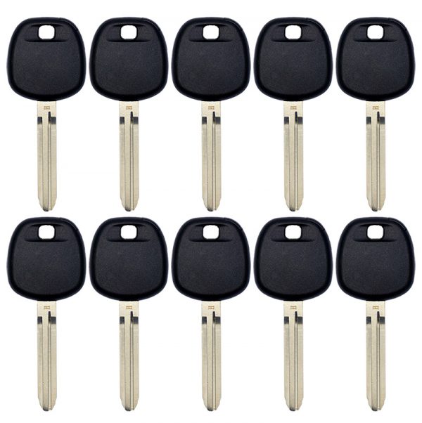 PACK OF 10 REPLACEMENT TOYOTA H CHIP TRANSPONDER KEY TOY44H-PT