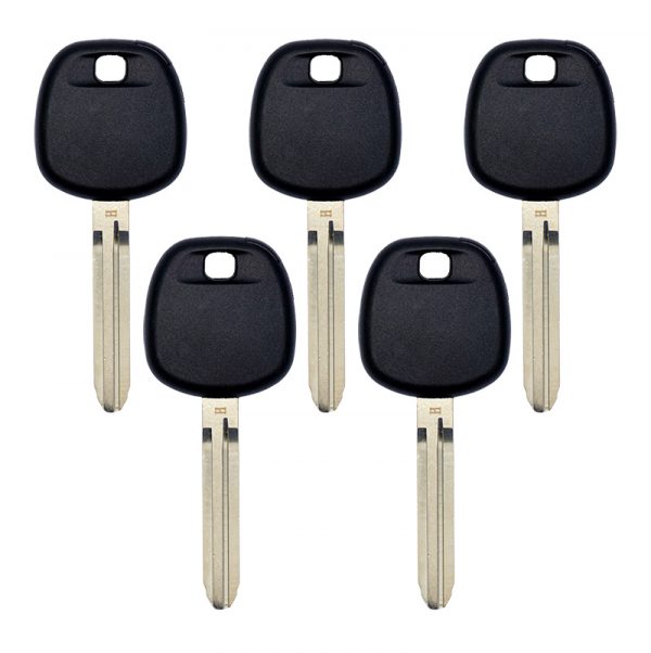 PACK OF 5 REPLACEMENT TOYOTA H CHIP TRANSPONDER KEY TOY44H-PT