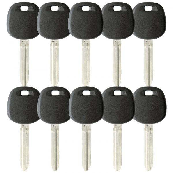 PACK OF 10 REPLACEMENT TOY44D TRANSPONDER KEY FOR TOYOTA (DOT CHIP)