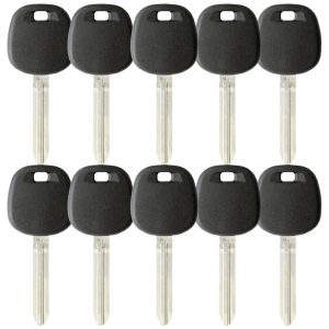 PACK OF 10 REPLACEMENT TOY44G TRANSPONDER KEY FOR TOYOTA (G CHIP)