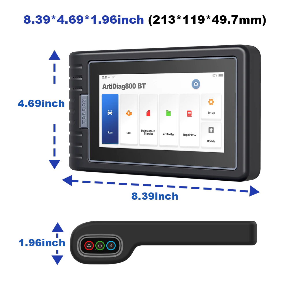 TOPDON ARTIDIAG800BT WIRELESS FULL SYSTEM DIAGNOSTIC SCANNER TOOL - SFFobs  Inc.