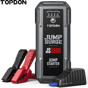 TOPDON JUMPSURGE 2000 12V POWER BANK AND JUMP STARTER WITH BOOST FUNCTION & FLASHLIGHT