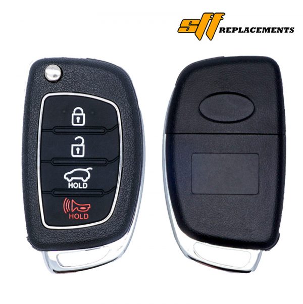 Replacement Keyless Remote Flip FOB Hyundai Santa Fe TQ8-RKE-4F31 95430-2W110