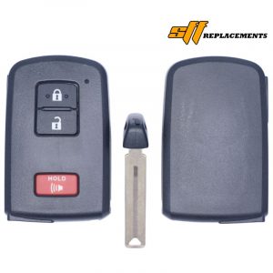 Replacement Keyless Remote Flip FOB For Toyota HYQ14FBA