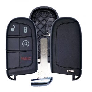 NEW REPLACEMENT 4B CASE SHELL FOR JEEP FIAT SMART KEYLESS PROXIMITY REMOTE FOB M3N-40821302