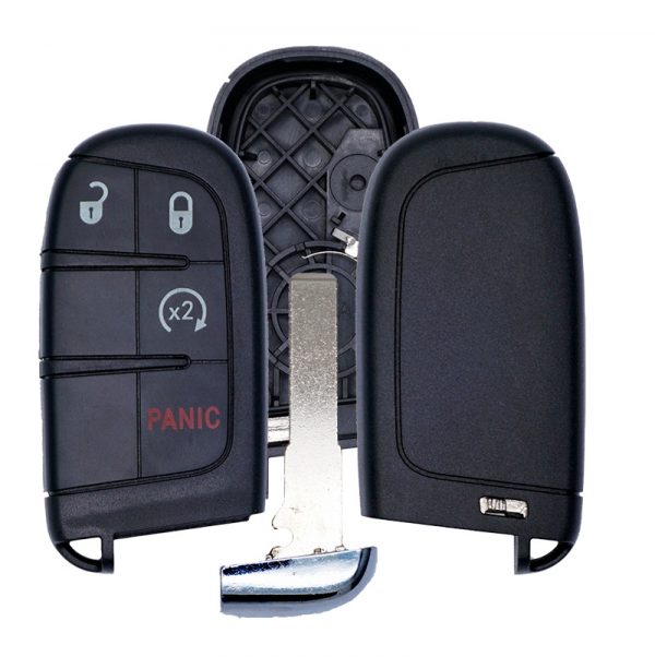 NEW REPLACEMENT 4B CASE SHELL FOR JEEP FIAT SMART KEYLESS PROXIMITY REMOTE FOB M3N-40821302