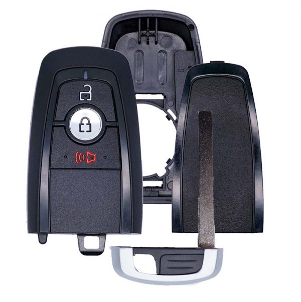 REPLACEMENT 3B SMART KEYLESS PROXIMITY REMOTE SHELL / CASE FOR FORD 164-R8163