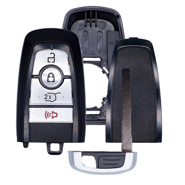 REPLACEMENT 4B SMART KEYLESS PROXIMITY SHELL / CASE FOR FORD 164-R8197