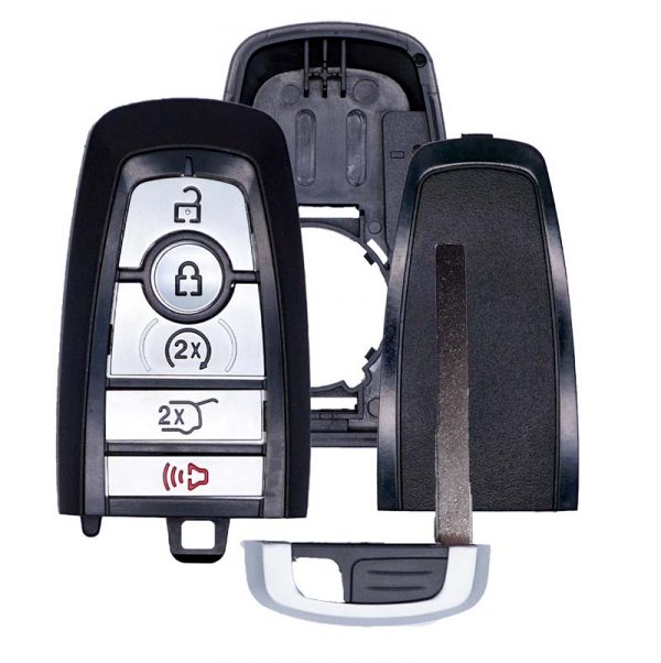 REPLACEMENT 5B SMART KEYLESS PROXIMITY CASE / SHELL FOR FORD 164-R8198
