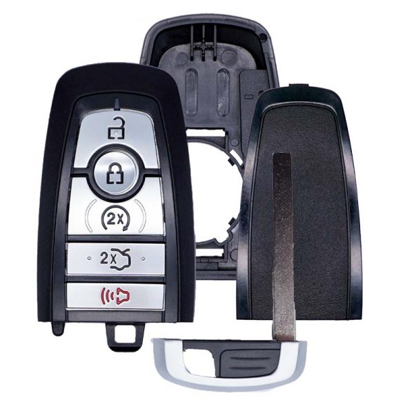 REPLACEMENT 5B SMART KEYLESS PROXIMITY SHELL / CASE FOB FOR FORD 164-R8149