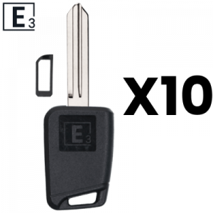 E3 SOLID KEY SHELL – MECHANICAL KEY BLANK FOR DA34 X237 DAT-16 - Pack Of 10