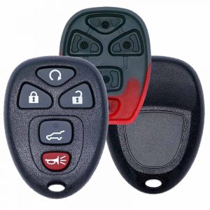 REPLACEMENT 5B KEYLESS ENTRY REMOTE REMOTE START & POWER HATCH  CASE / SHELL FOR GM OUC60221 / OUC60270