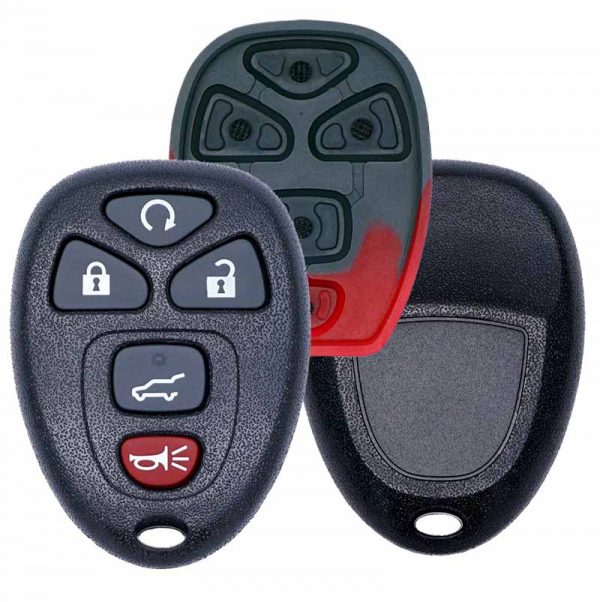 REPLACEMENT 5B KEYLESS ENTRY REMOTE REMOTE START & POWER HATCH  CASE / SHELL FOR GM OUC60221 / OUC60270