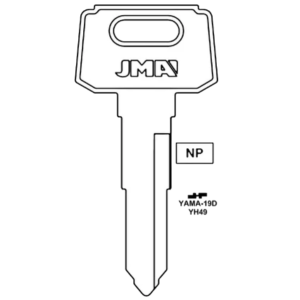 JMA YAMAHA YH49 X118 MOTORCYCLE KEY YAMA-19D PACK OF 10