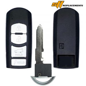 REPLACEMENT 4B SMART PROXIMITY REMOTE FOB FOR 2016-2020 MAZDA CX-5 CX-9 WAZSKE13D02