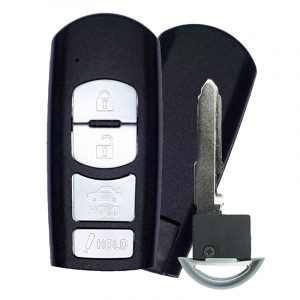 REPLACEMENT 4B PROXIMITY SMART KEY SHELL FOR MAZDA WAZSKE13D01 WAZSKE13D02