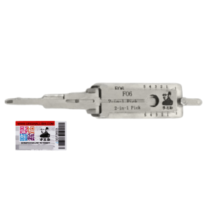 ORIGINAL LISHI 1990 H51 FO6 2-IN-1 PICK DECODER ANTI GLARE