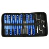 GOSO H&H 20 PIECE LENGTHENED TUBULAR LOCK PICK SET WITH FOLDING CASE