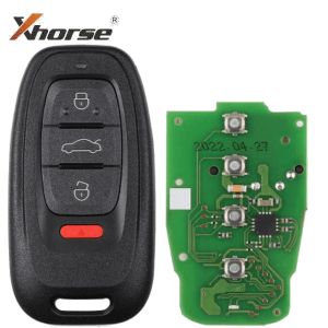 XHORSE VVDI 754J 4B SMART KEY FOR AUDI 315MHZ/433MHZ/868MHZ A6L Q5 A4L A8L WITH KEY SHELL XSADJ1EN