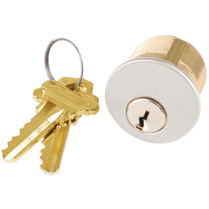 MAXTECH 1 1/2″ (1.50) Mortise Cylinder In Satin Chrome Finish (SC1 Keyway)