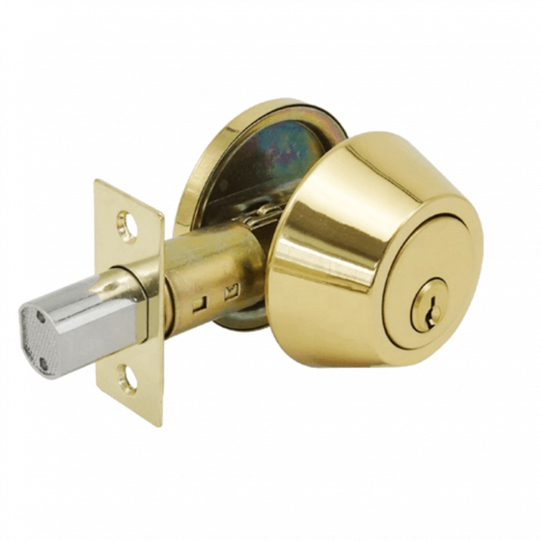 MAXTECH Builders series Grade 3 High Quality Single Cylinder Deadbolt - Brass Finish