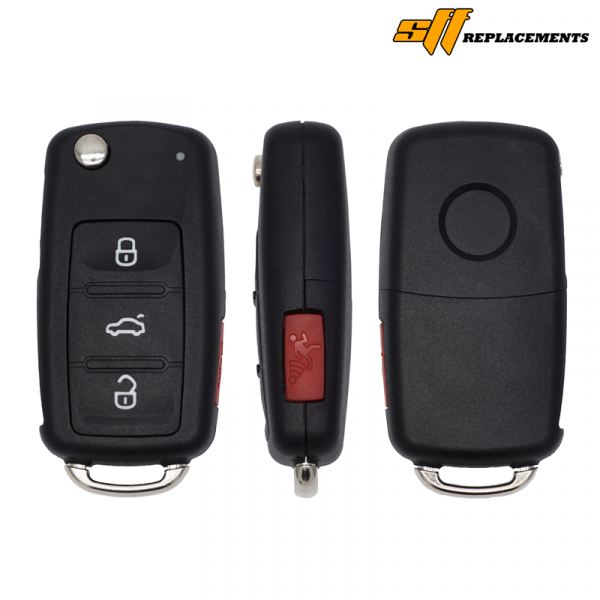 2010-2016 REPLACEMENT 4B PROXIMITY PEPS FLIP KEYLESS REMOTE FOR VOLKSWAGEN NBG010206T 5K0837202AK