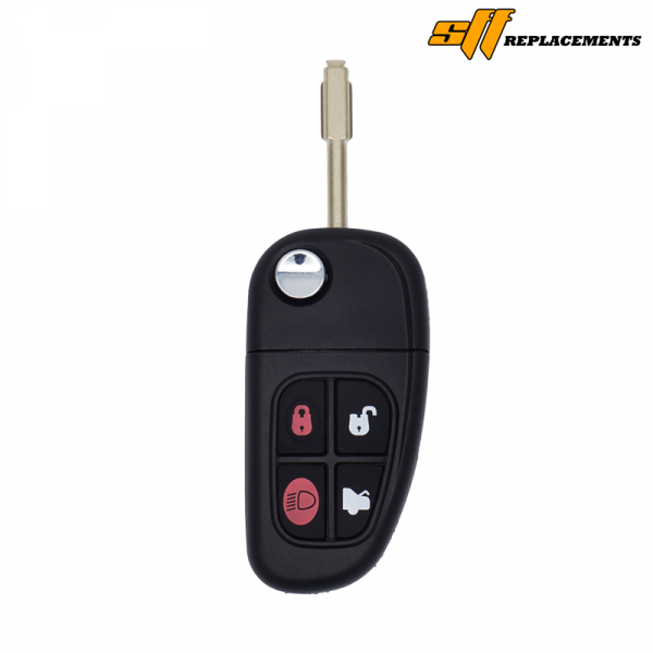 2000-2009 REPLACEMENT 4B FLIP KEYLESS REMOTE FOB TRANSMITTER FOR JAGUAR NHVWB1U241 CWTWB1U243