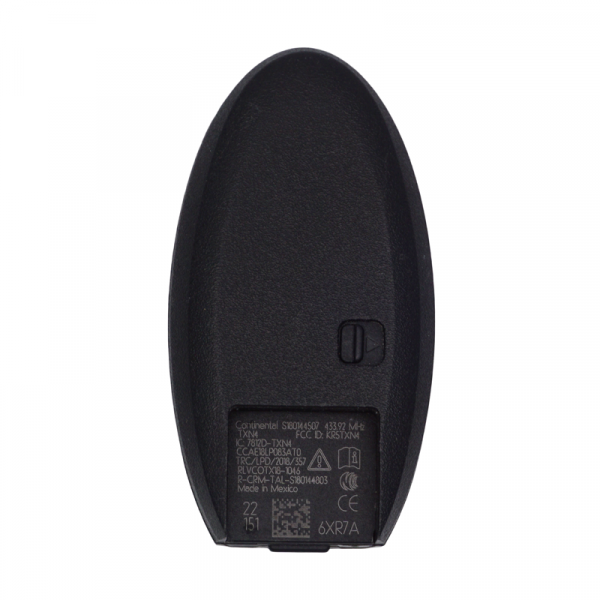 2021-2024 NISSAN PATHFINDER ROGUE 5B SMART KEYLESS PROXIMITY REMOTE FOB S180144507 285E3-6XR7A (PEWTER LOGO) - Image 3
