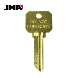 JMA SCHLAGE SC4 (Do Not Duplicate) KEY BLANK BRASS JMA SLG-4C (DNDSC4)