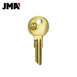 JMA Y13 / 9119 5-WAFER YALE CABINET KEY BLANK BRASS FINISH YA-44E
