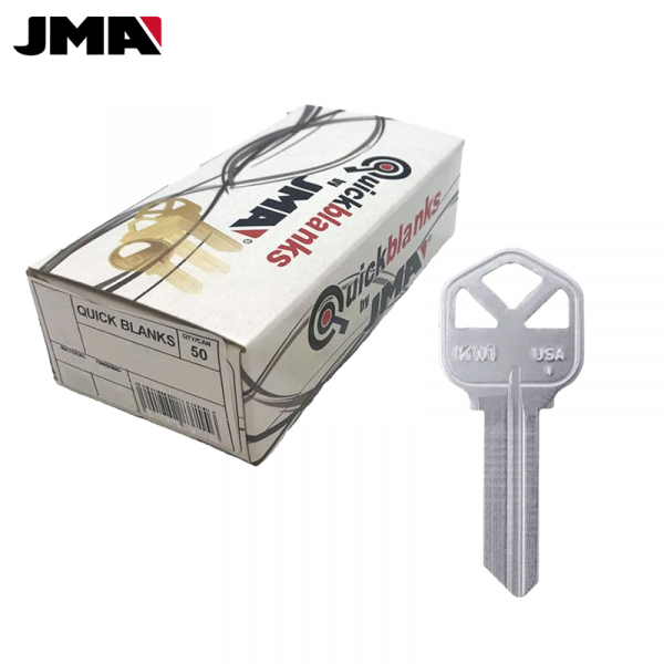 JMA KW1 RESIDENTIAL KEYS NICKEL PLATED KWI-1KE-NP PACK OF 50