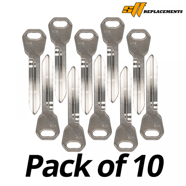 H75 MECHANICAL KEY BLANK FOR FORD 8-CUT PACK OF 10
