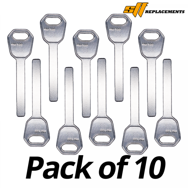 HU100 MECHANICAL KEY BLANK PACK OF 10