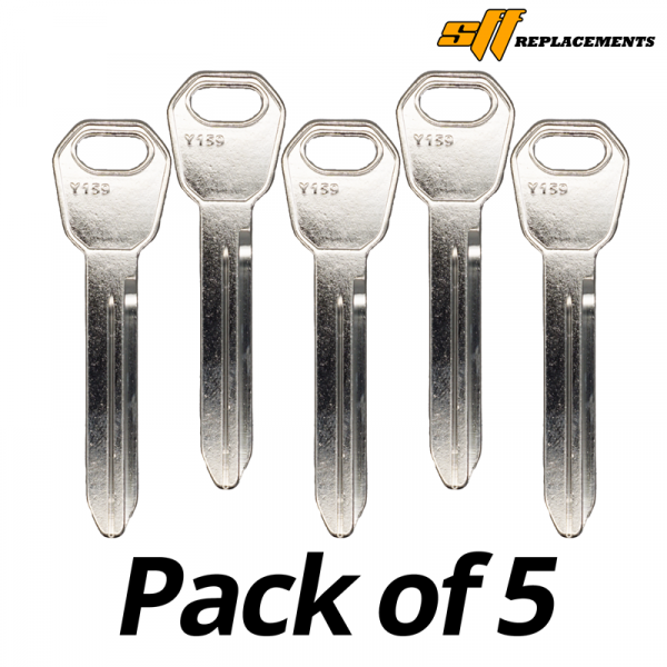 Y159 Y157 CHR-15 MECHANICAL KEY BLANK PACK OF 5