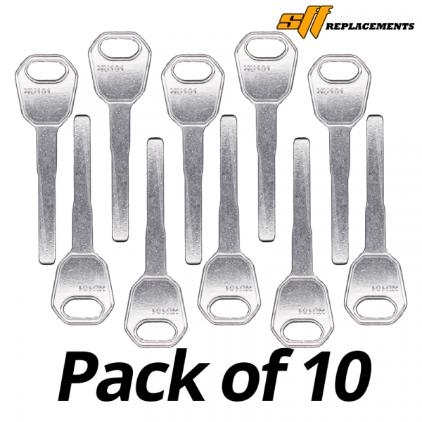 HU101 MECHANICAL HIGH SECURITY KEY BLANK PACK OF 10