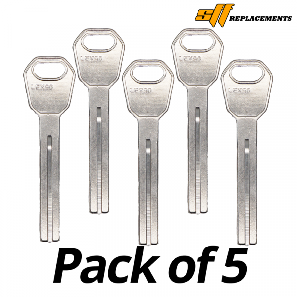 LXP90 KK10 MECHANICAL HIGH SECURITY KEY BLANK PACK OF 5