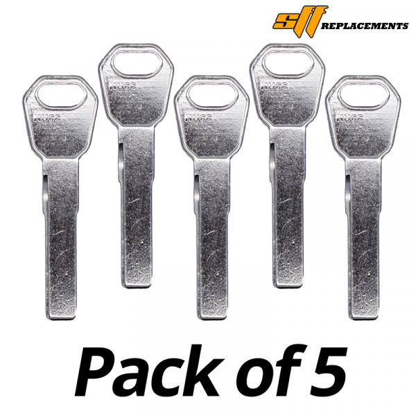 HU66 MECHANICAL HIGH SECURITY KEY BLANK PACK OF 5