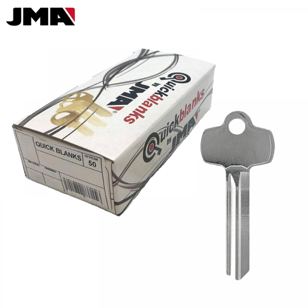 JMA BE2 IC CORE KEY BLANK NICKEL PLATED 50-PACK BES-1DE