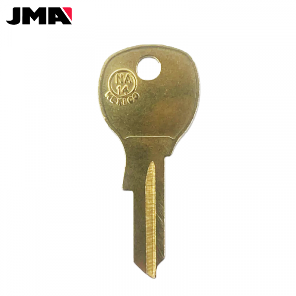 JMA NA14 1069L 4-PIN MAILBOX KEY BRASS FINISH JMA-NTC-1DE