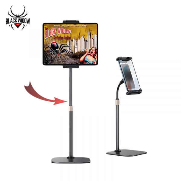 TBW-STD BLACK WIDOW FULLY ARTICULATING TABLET STAND FOR DEVICES 4" TO 13"