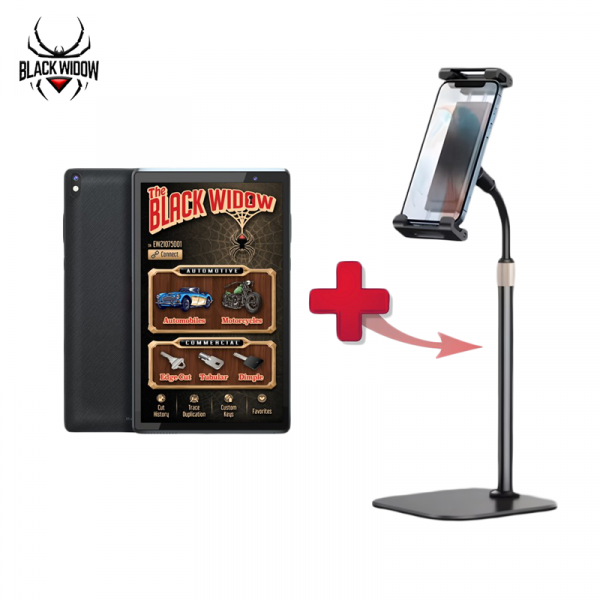 TBW-TBLT-STD BLACK WIDOW PREMIUM 8” ANDROID TABLET AND ARTICULATING STAND BUNDLE