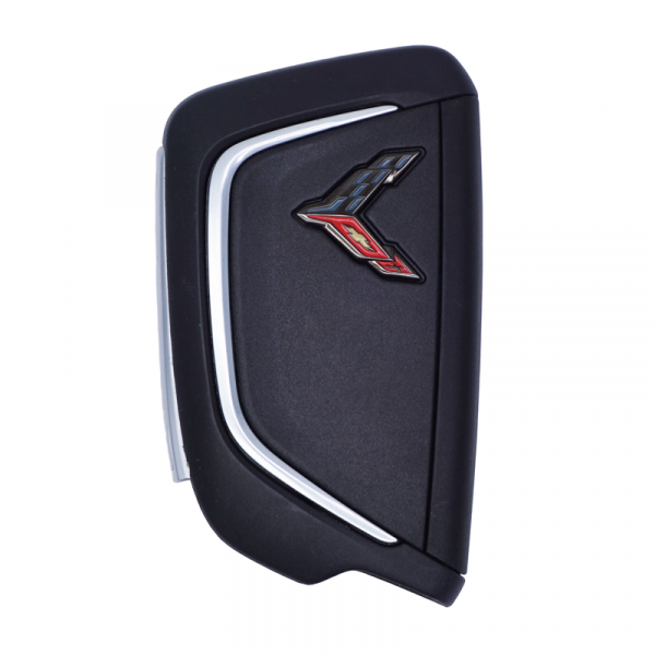 2020-2024 7B CHEVROLET CORVETTE C8 SMART KEYLESS PROXIMITY REMOTE FOB YG0G20TB1 13547763 (Carbon Gray Logo) - Image 3