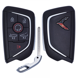 2020-2024 6B CHEVROLET CORVETTE C8 SMART KEY PROXIMITY REMOTE FOB YG0G20TB1 13538851 (Carbon Gray Logo)