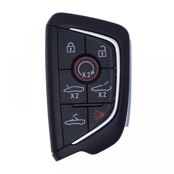 2020-2024 7B CHEVROLET CORVETTE C8 SMART KEYLESS PROXIMITY REMOTE FOB YG0G20TB1 13547763 (Carbon Gray Logo) - Image 2