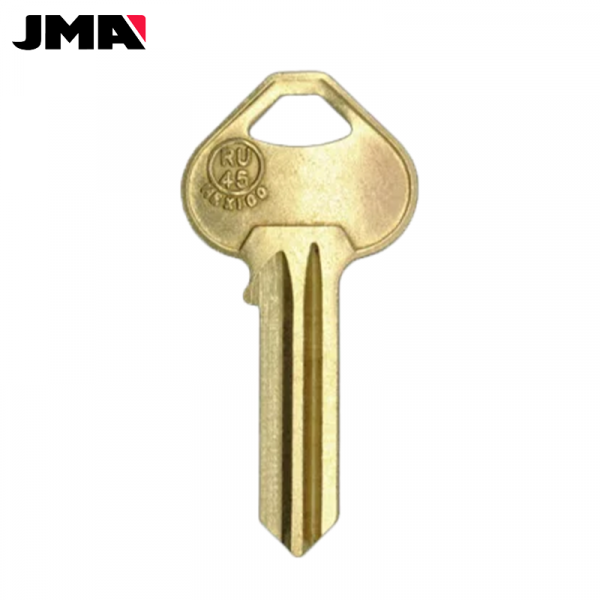 JMA RU45 1011D1 5-PIN CORBIN RUSSWIN KEY BRASS FINISH JMA-RUS-4E