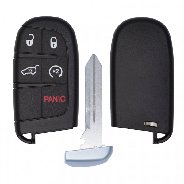 NEW REPLACEMENT 5B CASE SHELL FOR DODGE DURANGO JEEP GRAND CHEROKEE SMART KEYLESS PROXIMITY REMOTE FOB