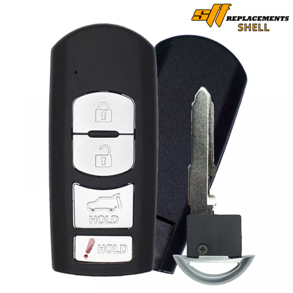 REPLACEMENT 4B PROXIMITY SMART KEY SHELL FOR MAZDA CX-5 CX-9 WAZSKE13D01 WAZSKE13D02