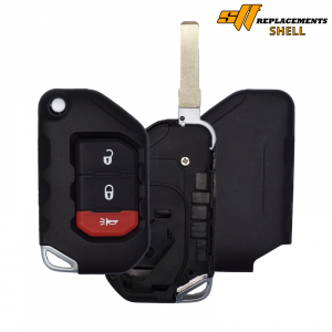 NEW REPLACEMENT 3B CASE SHELL FOR JEEP FLIP SMART KEYLESS PROXIMITY REMOTE FOB OHT1130261